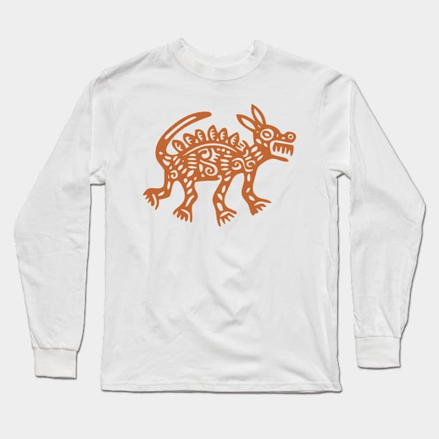 Aztec Animal Long Sleeve T-Shirt by Bethany-Bailey